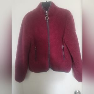 Ivory Ella Sherpa Jacket size M